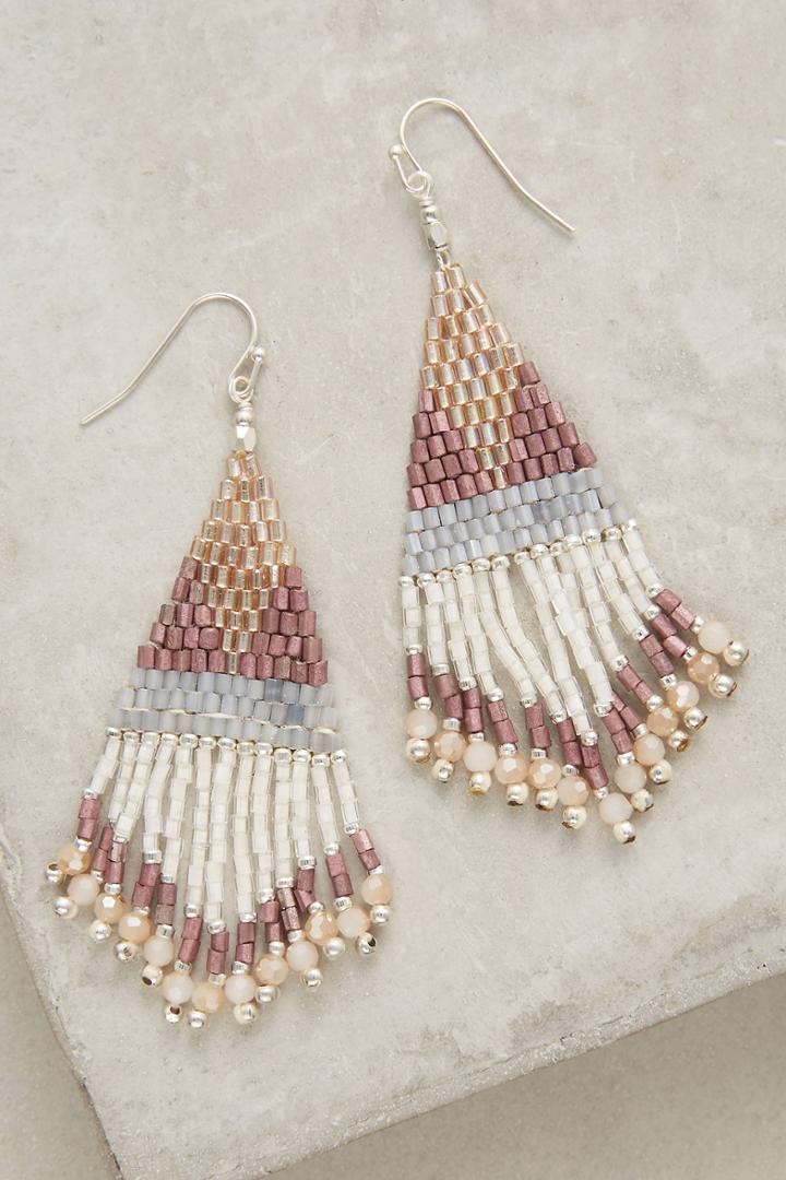 Anthropologie Darjeeling Fringe Earrings