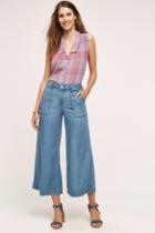 Level 99 Chambray High-rise Wide Legs