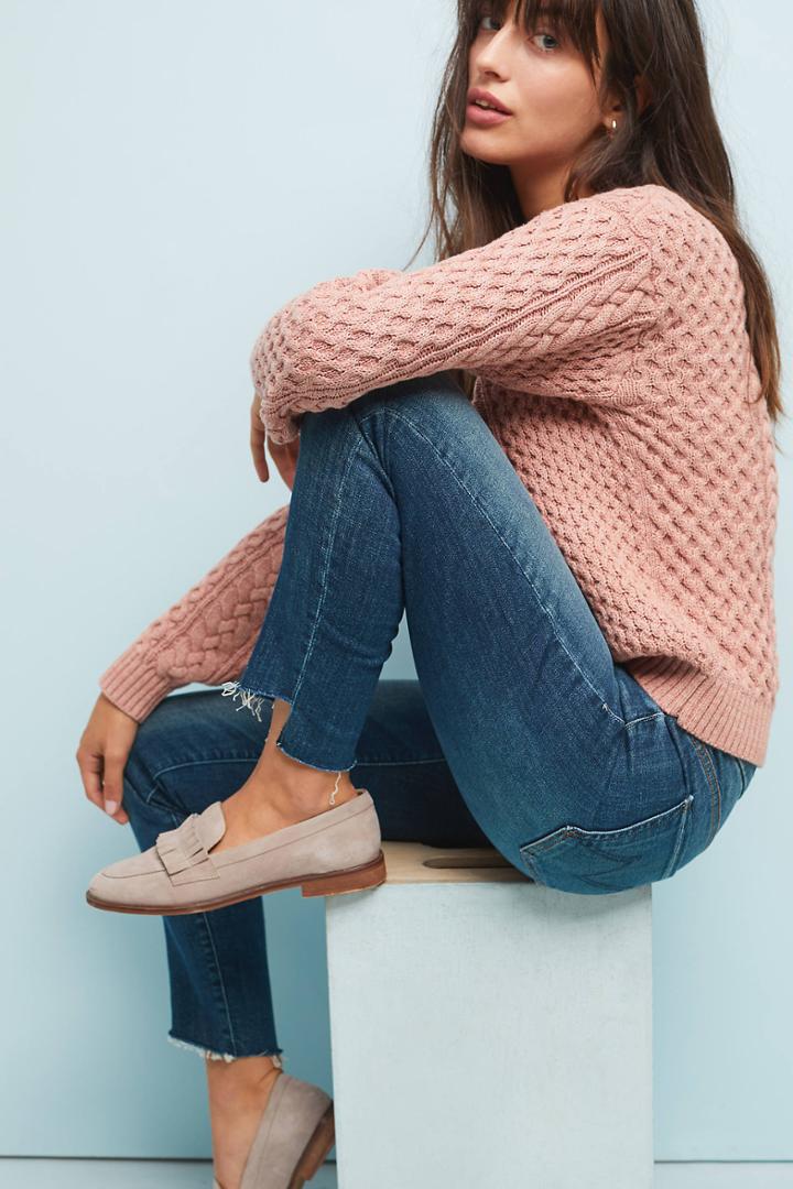 Mother The Looker Mid-rise Skinny Step-hem Jeans