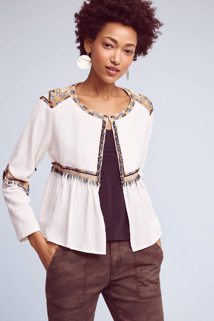 Elevenses Embellished Topper Jacket