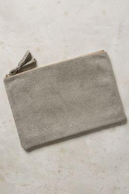 Monserat De Lucca Suede Shimmer Pouch