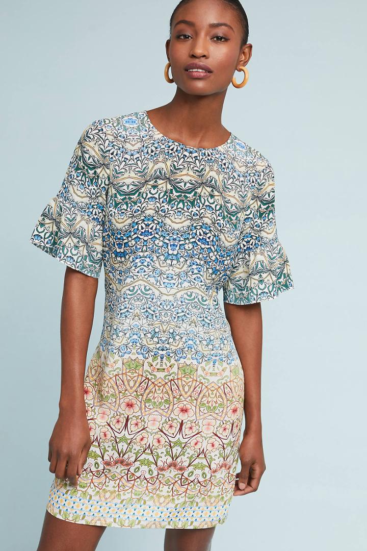 Kachel Autumn Rain Silk Dress