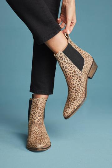 Anthropologie Ivylee Copenhagen Stella Leopard Booties