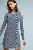 Sol Angeles Textured Knit Open-shoulder Dress
