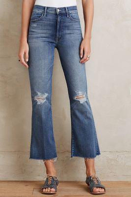 Mother Hustler Ankle Fray Jeans Songs Of The Cowboys