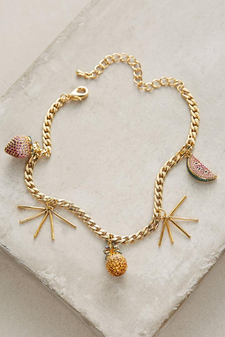 Noir Tropical Fruits Ankle Bracelet