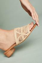 Schutz Nahara Woven Slide Sandals