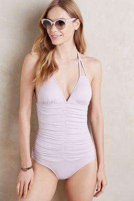 L Space Ruched One-piece Lilac