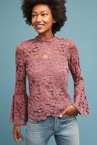 Akemi + Kin Bell-sleeved Lacework Top