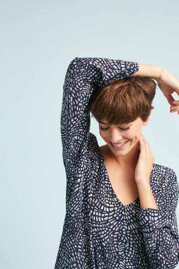 Duet Medallion Silk Blouse