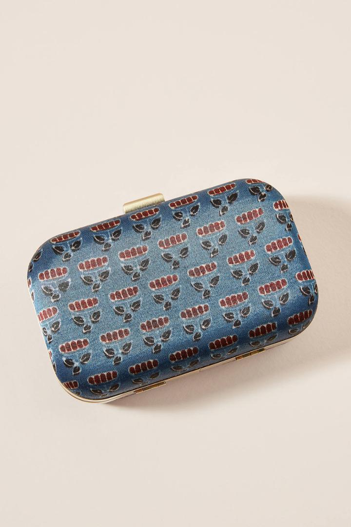 Anthropologie Ava Beaded Box Clutch