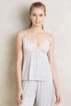 Eberjey Lace-trimmed Cami Light Grey