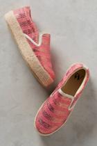 Vanessa Wu Striped Espadrilles