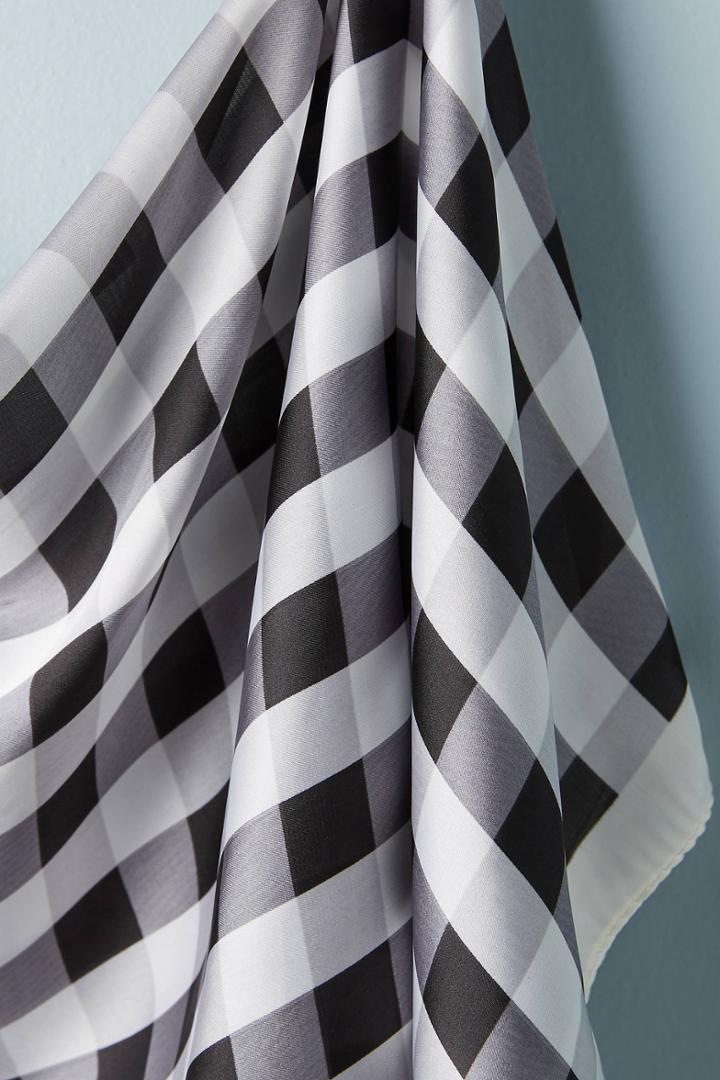 Anthropologie Samantha Checkered Kerchief Scarf