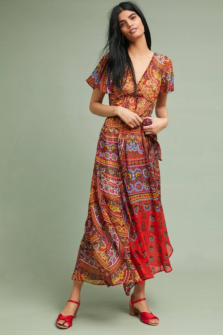 Akemi + Kin Murol Wrapped Maxi Dress