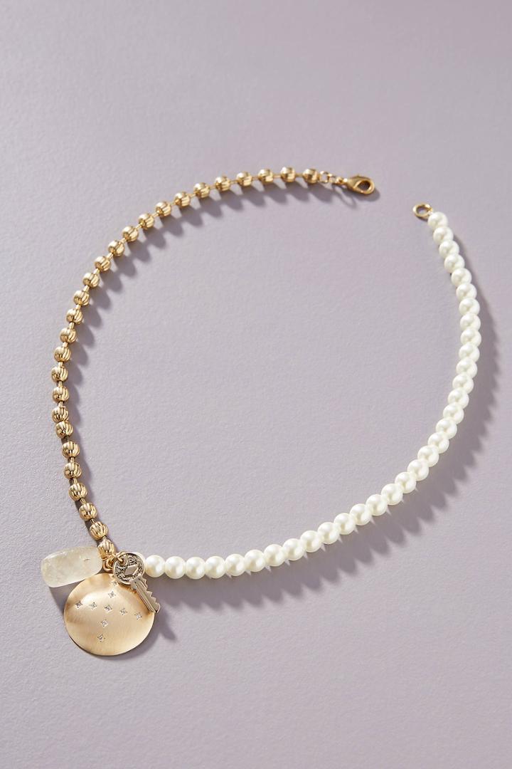 Anthropologie Quinn Pearl Necklace