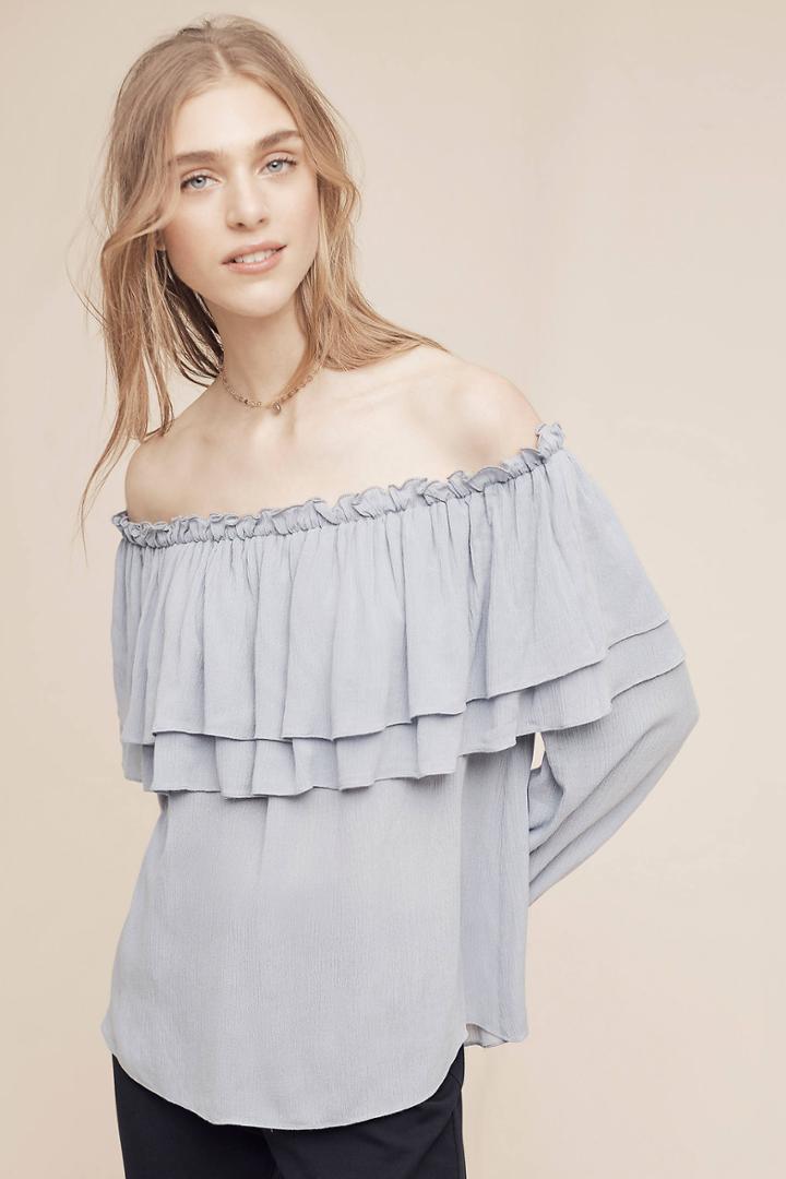 English Factory Bambarra Off-the-shoulder Top