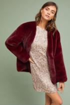 Moon River Jewel Faux Fur Coat