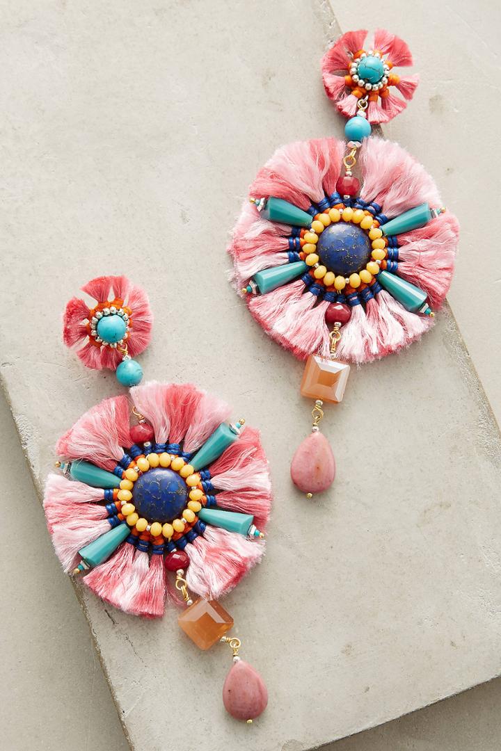 Anthropologie La Fiesta Drop Earrings