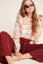 Current Air Polly Ruffled Peasant Blouse