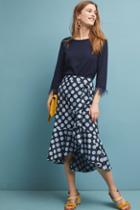 Ranna Gill Polka Dot Midi Skirt