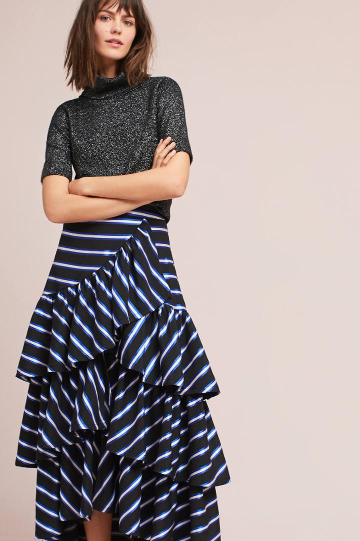 Maeve Iris Striped Skirt