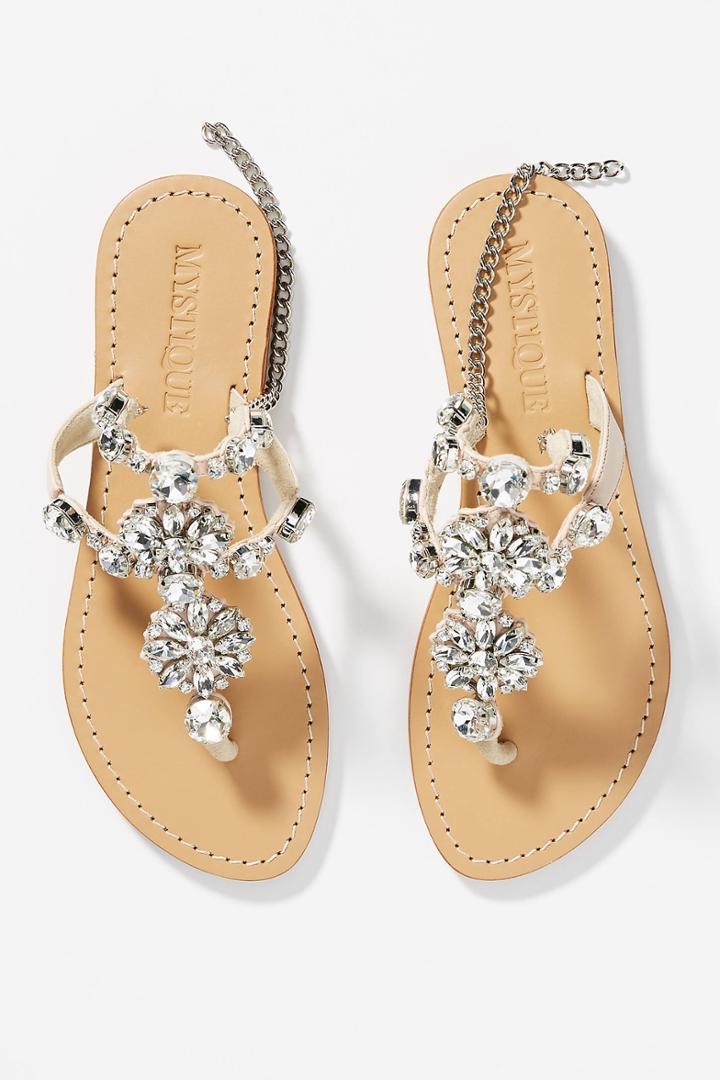 Mystique Crystal Embellished Gladiator Sandals