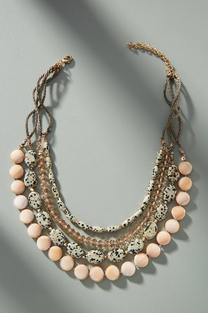 Anthropologie Beadwork Layered Necklace