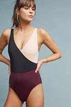 Solid & Striped Ballerina Bordeaux One-piece