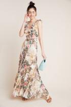 Kachel Aubrey Pleated Floral Jumpsuit