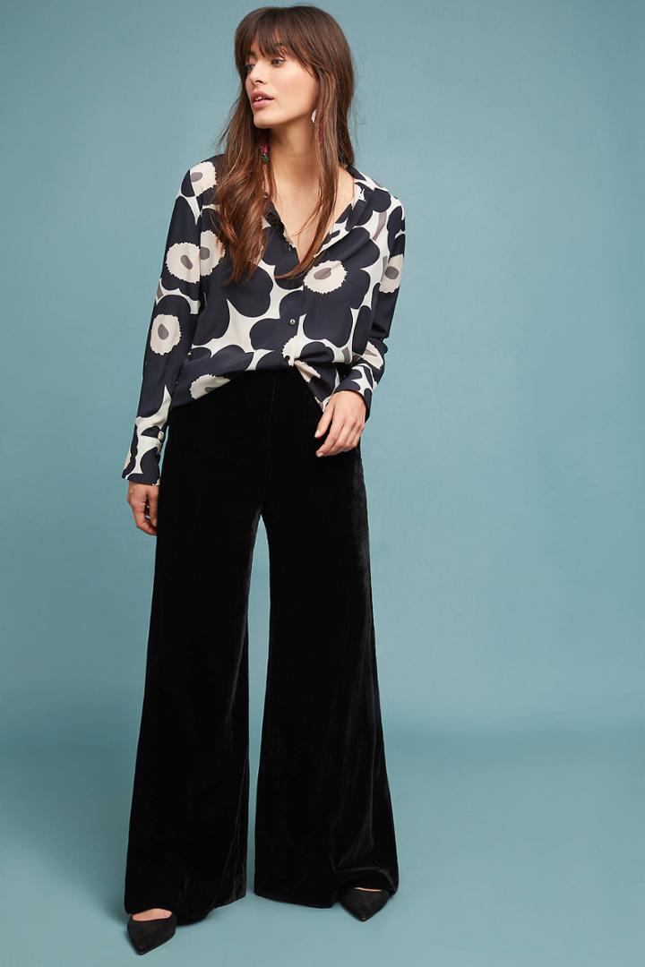 Marimekko Gabro Poppy Silk Buttondown