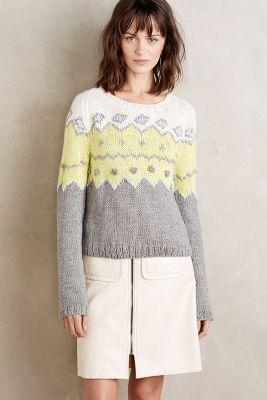 Vero Alfie Embroidered Fairisle Pullover
