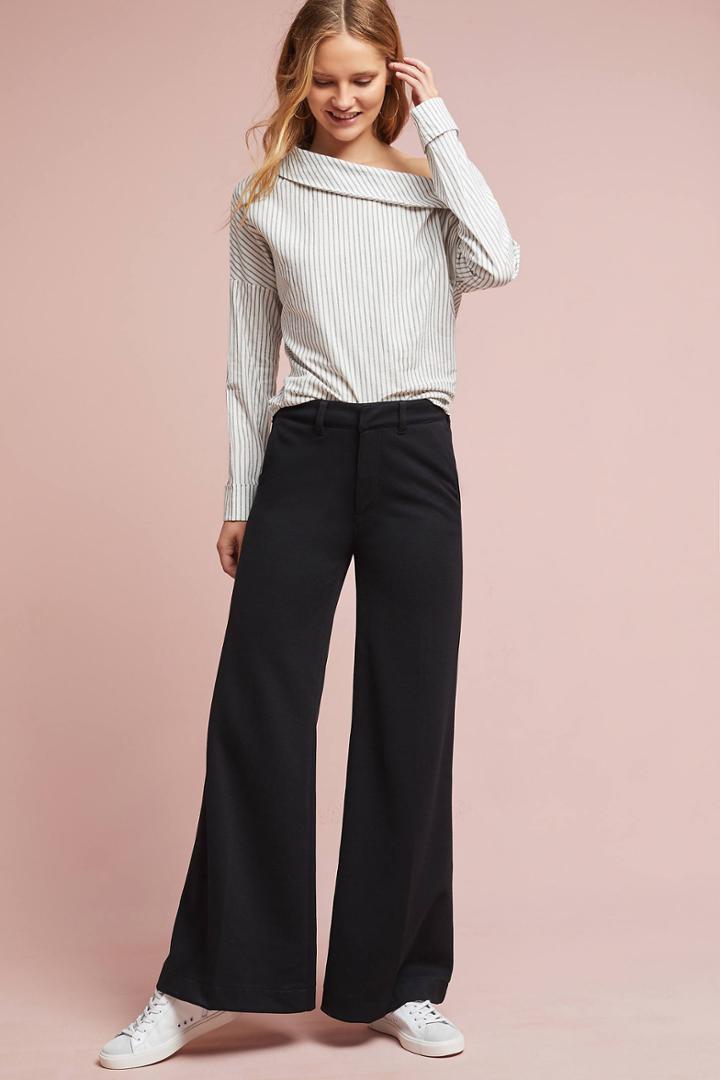 Essentials By Anthropologie The Essential Knit Wide-legs