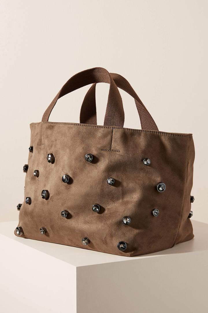 Anthropologie Priscilla Studded Tote Bag