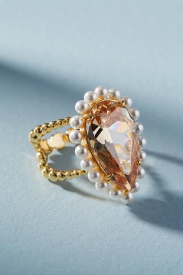 Victoria Six Pear Cocktail Ring