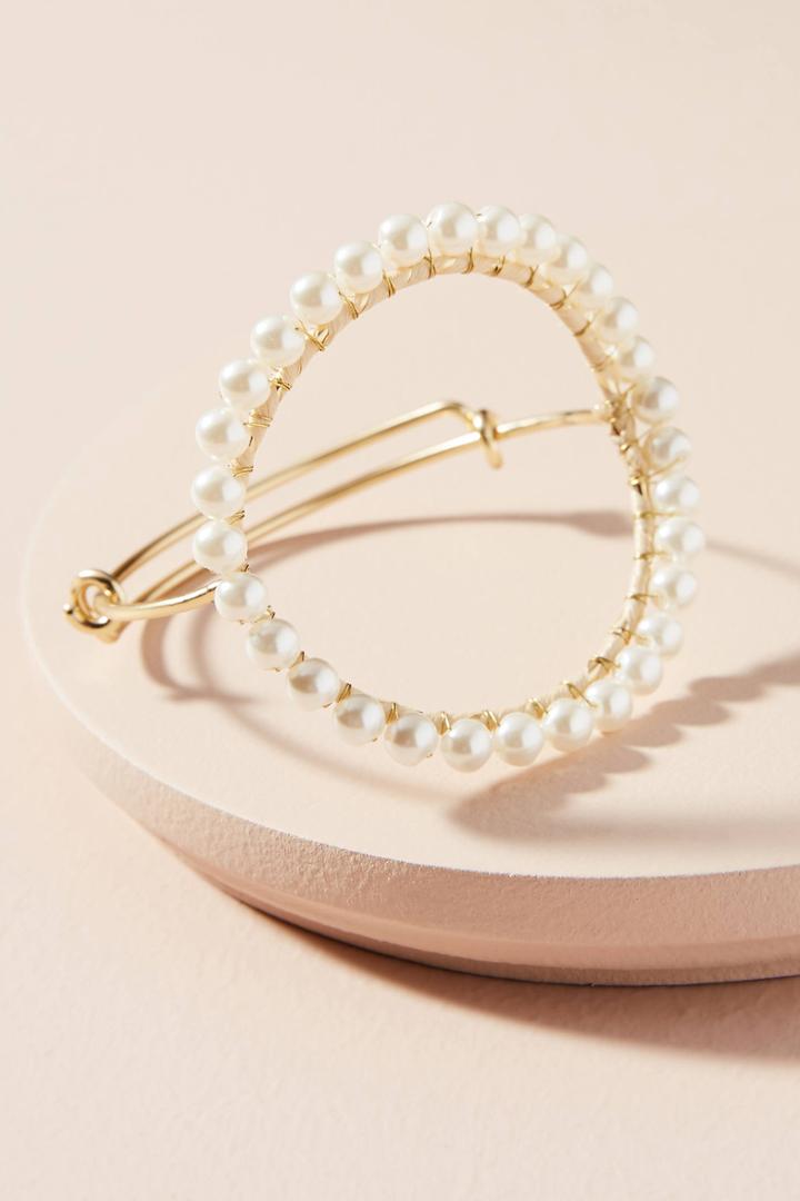 Anthropologie Callie Pearl Cuff Bracelet