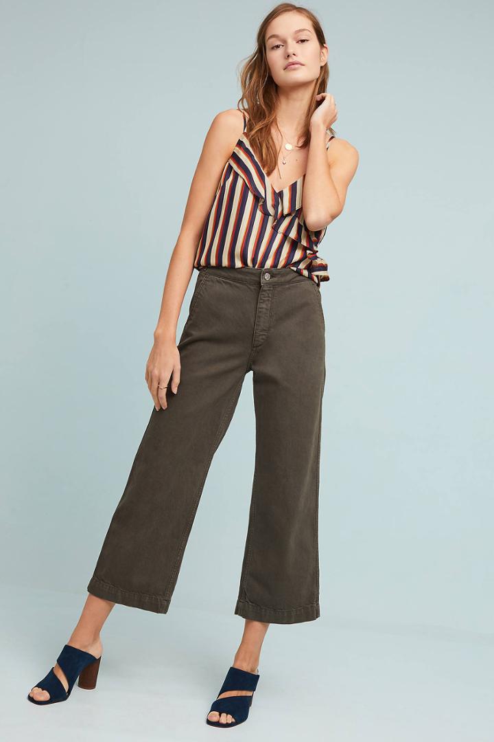 Dl1961 Hepburn High-rise Cropped Wide-leg Jeans