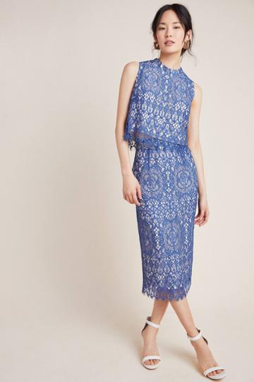 Toving Regal Lace Pencil Skirt