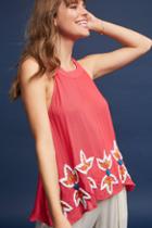 Piper By Townsen Elsa Embroidered Halter Top