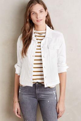 Paige Rowan Denim Jacket White
