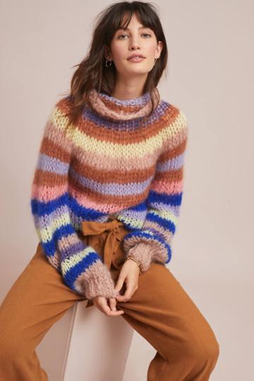 Maiami Lubeck Striped Turtleneck