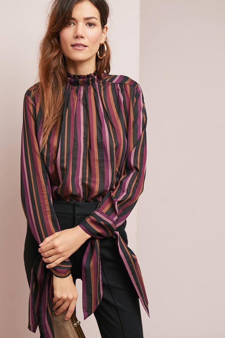 Ottod'ame Irina Striped Blouse