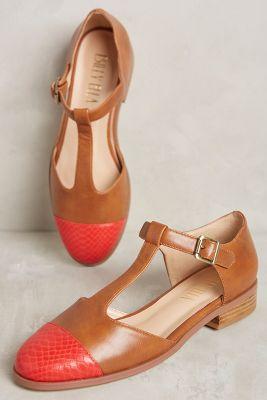 Candela Henrietta T-strap Flats