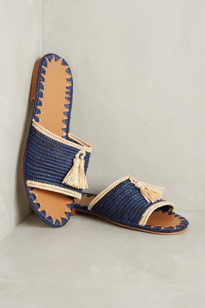 Carrie Forbes Adam Pom Slide Sandals