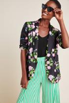 Cynthia Rowley Floral Silk Blazer