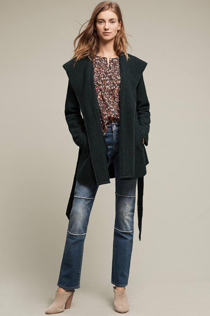 Pilcro Parallel Patched Mid-rise Jeans