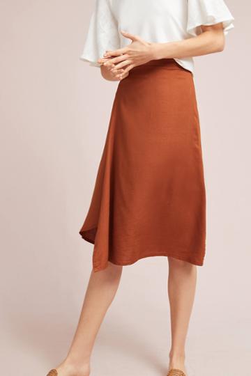 Sancia Knotted Linen Skirt