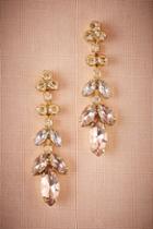 Anthropologie Crystal Petals Earrings