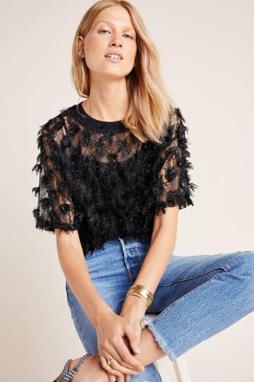 Blue Tassel Amalia Embellished Top