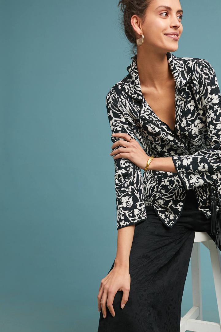 Ett:twa Reversible Intarsia Blazer